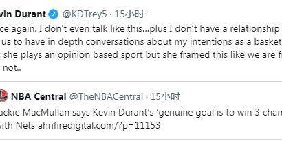 体育赛事-【话题】怼完皮蓬怼名记 KD再次化身社交媒体战神